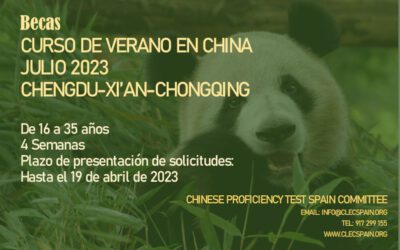 BECA-CURSO DE VERANO EN CHINA JULIO 2023: CHENGDU – XI’AN – CHONGQING